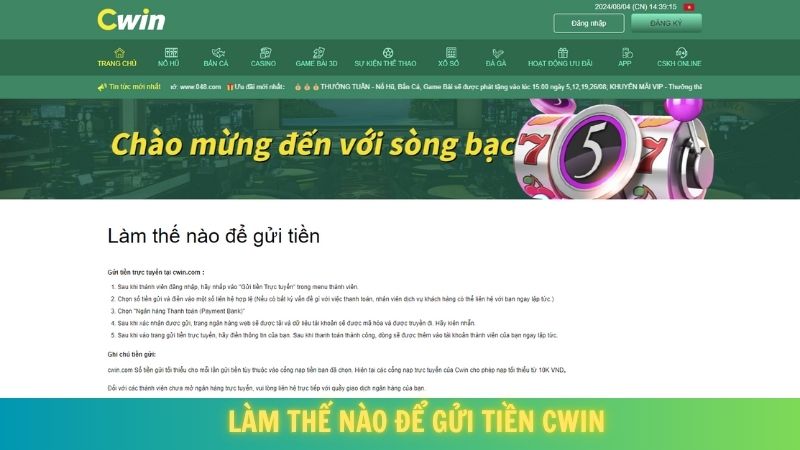 Lam the nao de gui tien Cwin 1